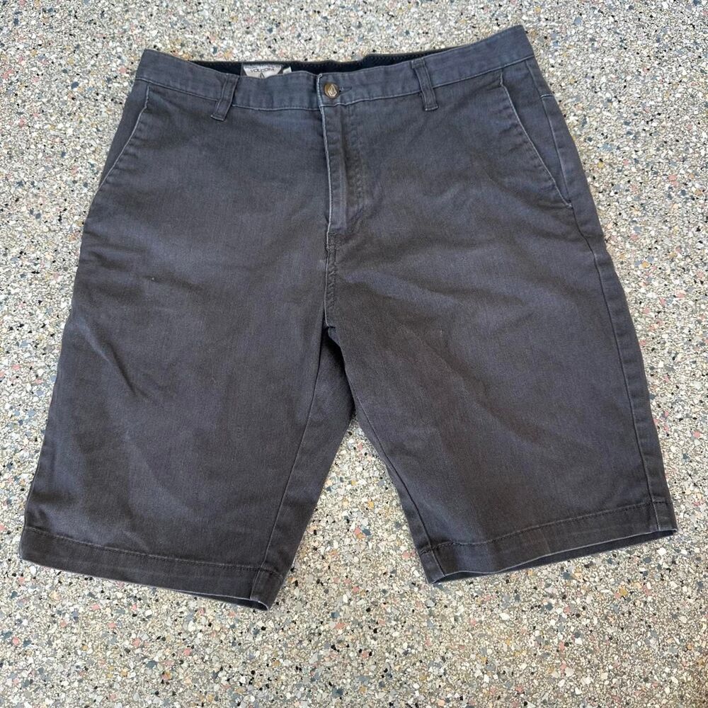 Volcom Men's Black and Grey Shorts
